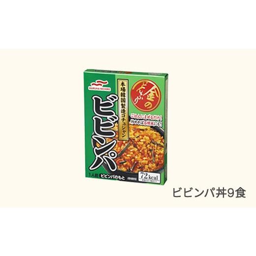ふるさと納税 加工品等 レトルト 山形県 村山市 マルハニチロ 金のどんぶり レトルト ビビンパ 9個 ku-rtbbx9 ビビンパ 9個