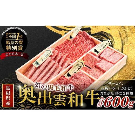 ふるさと納税 牛肉 サーロイン 島根県 奥出雲町 冷蔵配送 全国大会W受賞 奥出雲和牛 高級希少部位 焼肉用 三角バラ サーロイン おまかせ2種 食べ比べセット(…