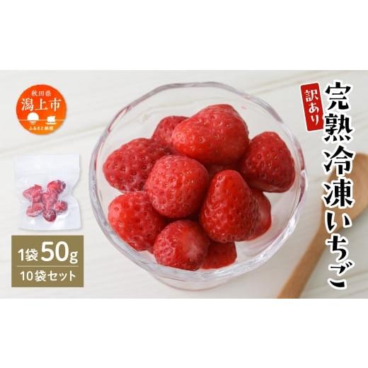 ふるさと納税 いちご 秋田県 潟上市 [ 訳あり ] 冷凍いちご 食べきり 規格外 不揃い 完熟 国産 採れたて 10袋 真空 個包装 バラ冷凍 ヘタなし 葉なし 冷凍 …