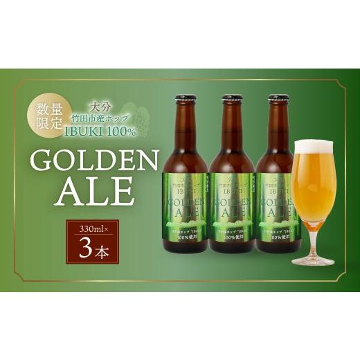 ふるさと納税 ビール 地ビール 大分県 竹田市 数量限定 竹田市産ホップ「IBUKI」100%使用ビール 「GOLDEN ALE」 330ml × 3本セット クラフトビール 地ビール…