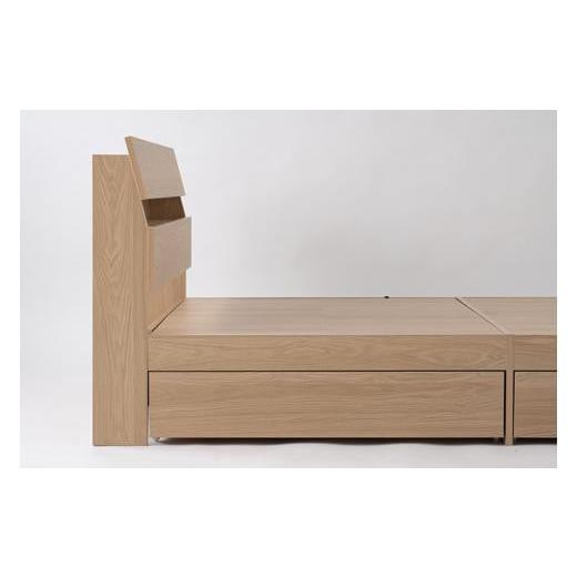 ふるさと納税 家具 インテリア・寝具・収納 宮城県 角田市 ベッド　収納ベッド　STBS-SD　ナチュラル_6