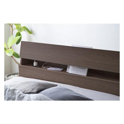 ふるさと納税 家具 インテリア・寝具・収納 宮城県 角田市 ベッド　収納ベッド　STBS-SD　ウォールナット_5