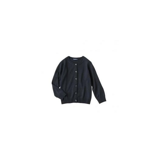 ふるさと納税 服 男 山梨県 南アルプス市 6-131 ファミリア 丸首カーディガン アクリル60%ウール40% ネイビー 90cm ALPEB004-NV-90 ネイビー 90…