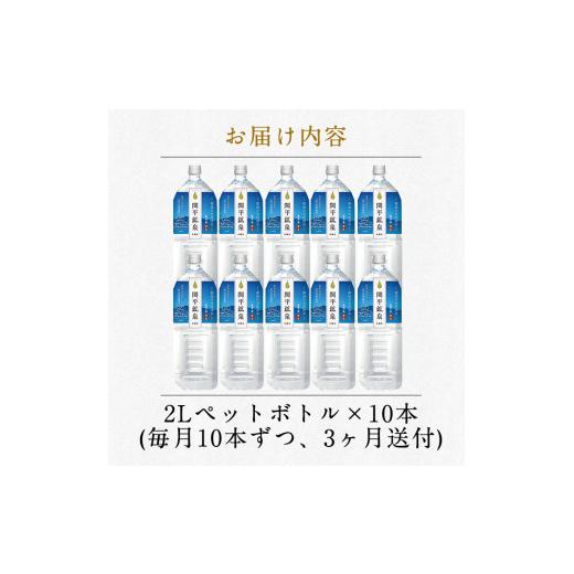 ふるさと納税 水・ミネラルウォーター 1L〜2L 鹿児島県 霧島市 K-187 定期便・全3回 関平鉱泉水2Lペットボトル×10本ずつお届け(計30本) 関平鉱泉所 霧島市 水…の画像