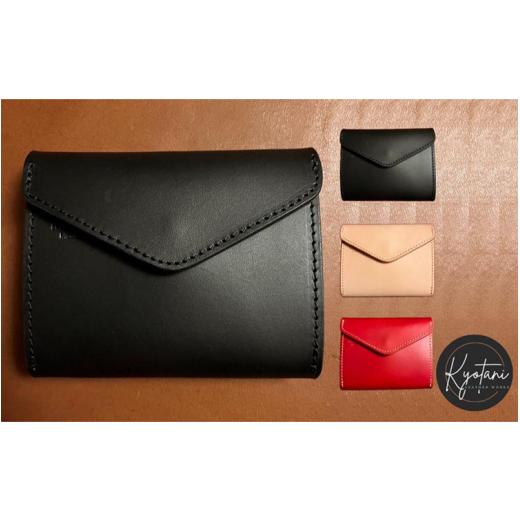 ふるさと納税 財布 京都府 亀岡市 ブラック 美しいヌメ革で作られた