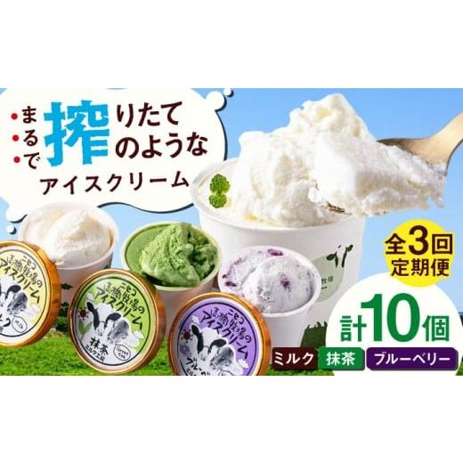ふるさと納税 菓子 アイス 北海道 喜茂別町  全3回定期便 ミルク工房 カップアイスセット（130ml×10個）《喜茂別町》 ニセコリゾート観光協会 アイス アイス…の画像