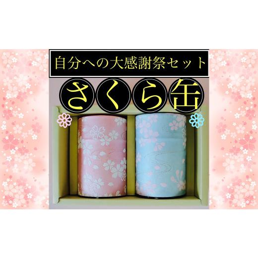ふるさと納税 お茶類 緑茶(飲料) 静岡県 菊川市 さくら缶 学生さん達と考えた 深蒸し茶 ギフトセット 絵柄が選べる100g缶 (100g×2缶 計200g) 自分への大…