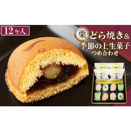 ふるさと納税 和菓子 和菓子セット・詰め合わせ 栃木県 那須烏山市 11-2 栗入りどら焼き・季節の上生菓子つめ合わせ(12ヶ入)