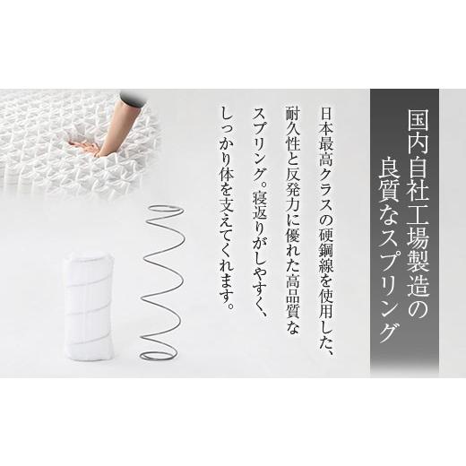 ふるさと納税 タオル・寝具 広島県 北広島町 マットレス （ダブル） ポケットコイル ベッド 寝具 インテリア 家具 国産 夜香 スタンダード3 圧縮梱包 解体して…_5
