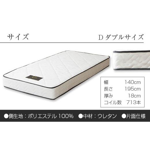 ふるさと納税 タオル・寝具 広島県 北広島町 マットレス （ダブル） ポケットコイル ベッド 寝具 インテリア 家具 国産 夜香 スタンダード3 圧縮梱包 解体して…_6
