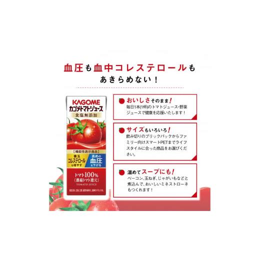 ふるさと納税 果汁飲料 トマト 長野県 富士見町  定期便 10ヶ月 カゴメ トマトジュース 200ml 72本×10回 野菜ジュース 紙パック 定期便 カゴメトマトジュース…の画像