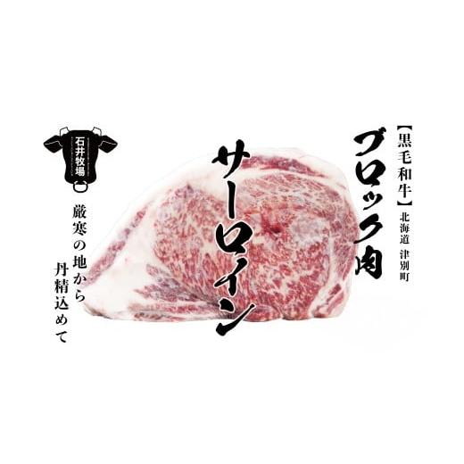 ふるさと納税 牛肉 北海道 津別町 流氷牛 ブロック肉サーロイン 3.9kg
