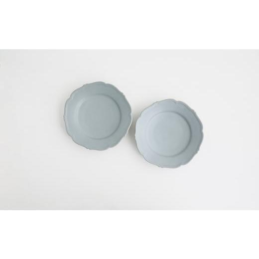 ふるさと納税 食器・グラス 皿 兵庫県 淡路市 Awabi ware 輪花皿M ペア