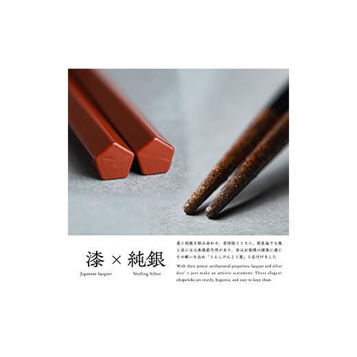 ふるさと納税 陶磁器・漆器・ガラス 石川県 加賀市 華正工房 うるしけんこう箸 食洗機対応 ペア (夫婦箸) 化粧箱入り F6P-2841の画像