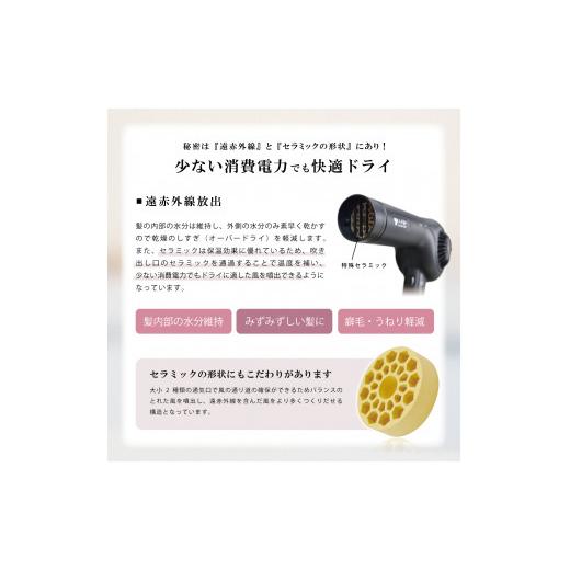 ふるさと納税 電化製品 静岡県 藤枝市 ドライヤー アイエアー ケアライズ ヘアドライヤー マットブラック TF-1408 ダメージ 軽減 温風 冷風 優しい 髪 ヘアケ…の画像