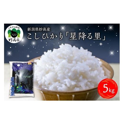 ふるさと納税 米 コシヒカリ 新潟県 妙高市 2026年1月下旬発送 令和7年産 新潟県妙高産こしひかり「星降る里」5kg 2026年1月下旬発送