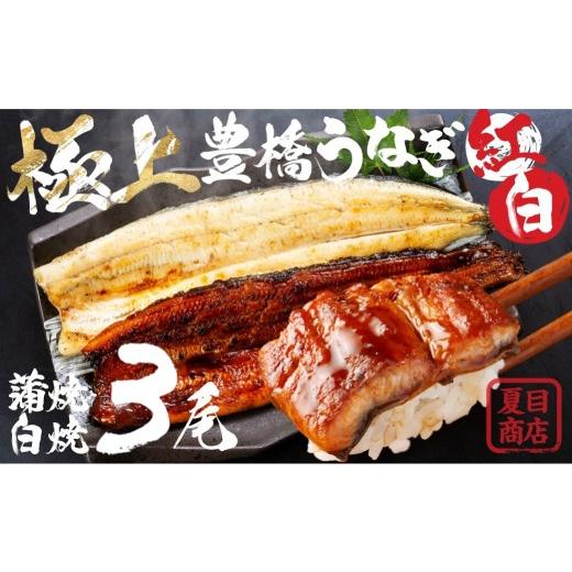 ふるさと納税 うなぎ 愛知県 豊橋市 通常お届け 極上 豊橋うなぎ 紅白セット 3尾 蒲焼 2尾 白焼 1尾 夏目商店 通常お届け_1