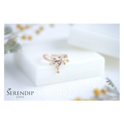 ふるさと納税 アクセサリー リング 神奈川県 藤沢市 Mimosa K10 シトリン Pinky Ring レディース ジュエリー アクセサリー 1号〜9号 指輪 ゆびわ ピンキー り…の画像