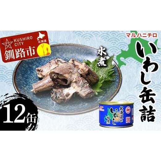 ふるさと納税 缶詰・瓶詰 魚貝類 北海道 釧路市 マルハニチロ いわし缶詰 水煮×12缶 イワシ 鰯 おつまみ 肴 おかず 北海道 釧路市 F4F-4602 水煮×12缶