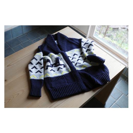 ふるさと納税 服 宮城県 気仙沼市  気仙沼ニッティング ユニコーン ネイビー×メンズフリー 気仙沼ニッティング 宮城県 気仙沼市 20564535-4 ネイビー×メンズ…_1