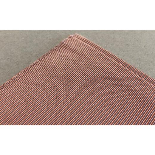 ふるさと納税 雑貨・日用品 滋賀県 守山市 綴織のフラットポーチ Mサイス゛ ペールオレンジ ペールオレンジ