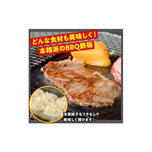 ふるさと納税 アウトドアグッズ 宮崎県 門川町 バーベキュー用極厚鉄板プレート(1枚) キャンプ 焼肉 ステーキ BBQ グランピング 極厚 溝加工 アウトドア用品 …の画像