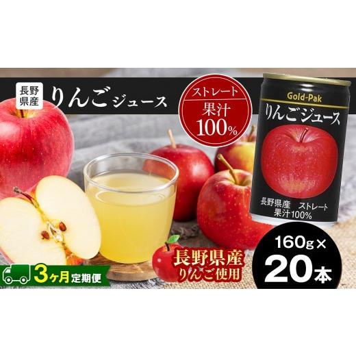 ふるさと納税 果汁飲料 りんご 長野県 松本市 定期便3回 果汁 100