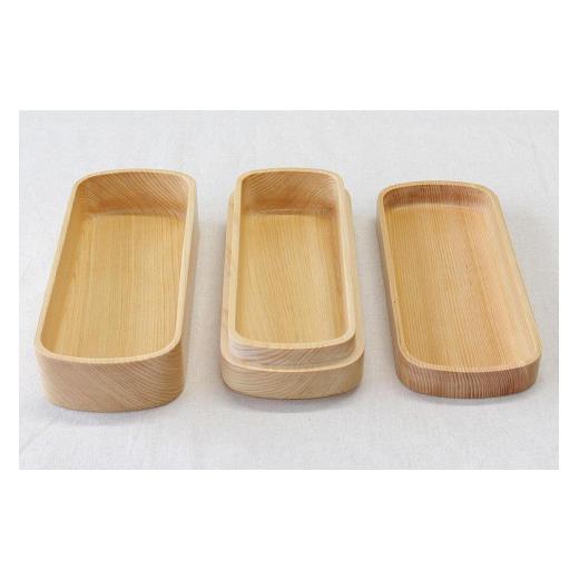 ふるさと納税 食器・グラス 弁当箱 和歌山県 海南市  紀州桧弁当箱 タイプ42 NAナノコート 弁当包みセット ミズタマ TN127 ミズタマ |  | 02