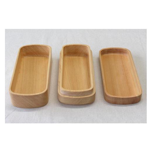 ふるさと納税 食器・グラス 弁当箱 和歌山県 海南市  紀州桧弁当箱 タイプ42 NAナノコート 弁当包みセット コトリ TN129 コトリ |  | 02