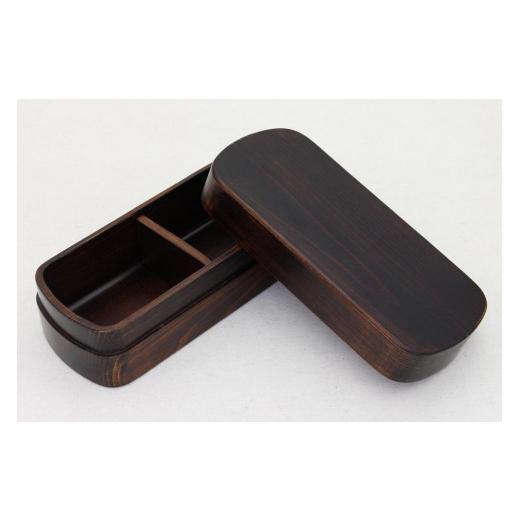 ふるさと納税 食器・グラス 弁当箱 和歌山県 海南市  紀州桧弁当箱 タイプS-4 DBR ナノコート 弁当包みセット モクヘン TN133 モクヘン |  | 02