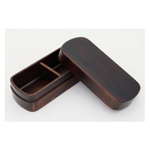 ふるさと納税 食器・グラス 弁当箱 和歌山県 海南市  紀州桧弁当箱 タイプS-4 DBR ナノコート 弁当包みセット オハナ TN135 オハナ |  | 02