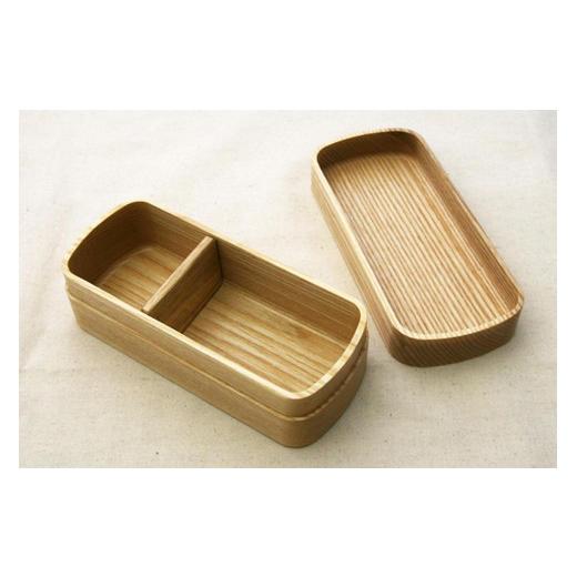 ふるさと納税 食器・グラス 弁当箱 和歌山県 海南市  銘木弁当箱 ホワイトアッシュ ナノコート 弁当包みセット オハナ TN175 オハナ |  | 02