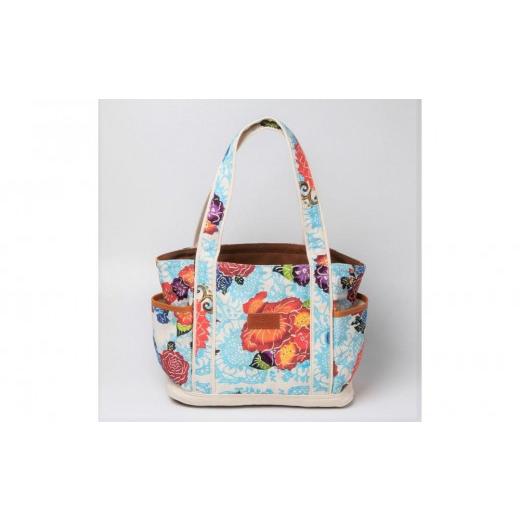 ふるさと納税 カバン 手提げ 沖縄県 那覇市 琉球帆布 ショッピングトート 紅型ブルー |沖縄 那覇市 ファッション カバン トートバッグ ショッピング 琉球 …