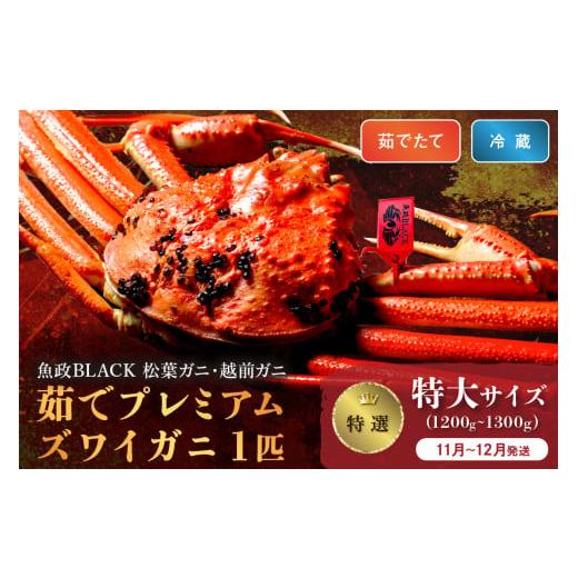 ふるさと納税 カニ 松葉ガニ 京都府 京丹後市 11月〜12月発送 土日祝着 蟹の匠 魚政 茹で プレミアムズワイガニ 魚政BLACK(松葉ガニ・越前ガニ)特撰 特大サ…