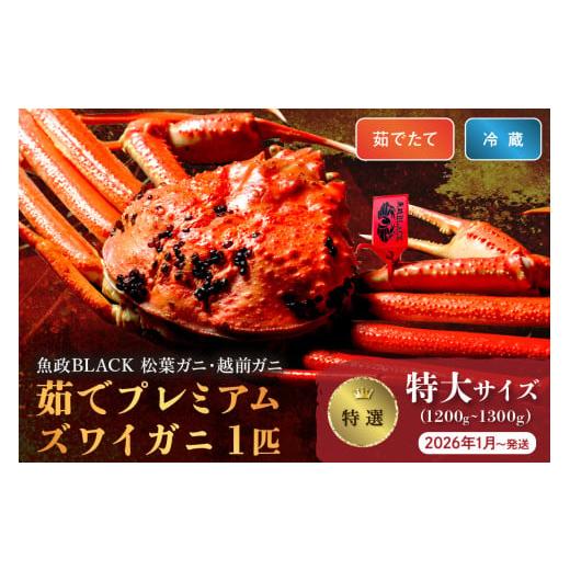 ふるさと納税 カニ 松葉ガニ 京都府 京丹後市 2026年1月〜発送 土日祝着 蟹の匠 魚政 茹で プレミアムズワイガニ 魚政BLACK(松葉ガニ・越前ガニ)特撰 特…