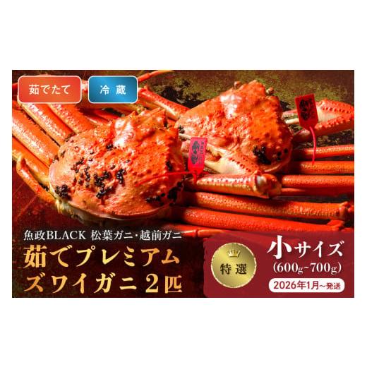 ふるさと納税 カニ 松葉ガニ 京都府 京丹後市 2026年1月〜発送 土日祝 蟹の匠 魚政 茹で プレミアムズワイガニ 魚政BLACK(松葉ガニ・越前ガニ)特撰 小サイ…