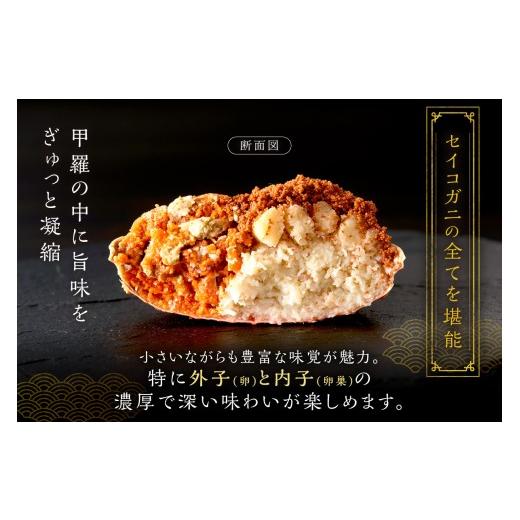 ふるさと納税 カニ 松葉ガニ 京都府 京丹後市  蟹の匠 魚政 セイコガニの甲羅盛り　蟹の宝船(たからぶね)大サイズ3個セット 濃縮ダシ付(11月〜12月発送) 甲羅…_4