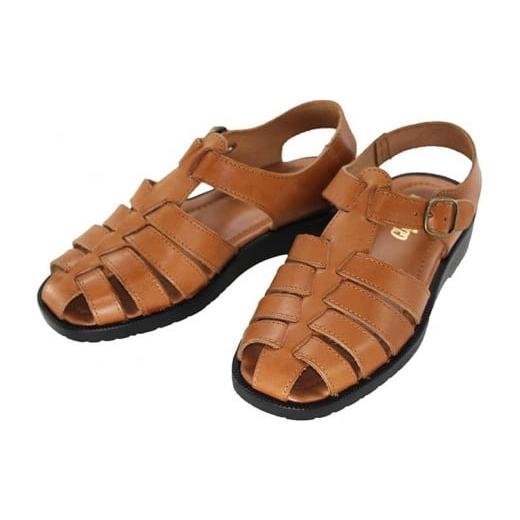 ふるさと納税 靴・スリッパ・下駄 徳島県 徳島市 日本製 牛革グルカサンダル バックベルトタイプ キャメル メンズ用 サイズL Lサイズ