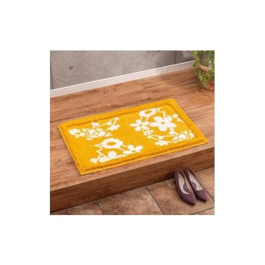 ふるさと納税 雑貨・日用品 和歌山県 高野町 運気を呼び込む古典柄玄関マット マスタード マスタード