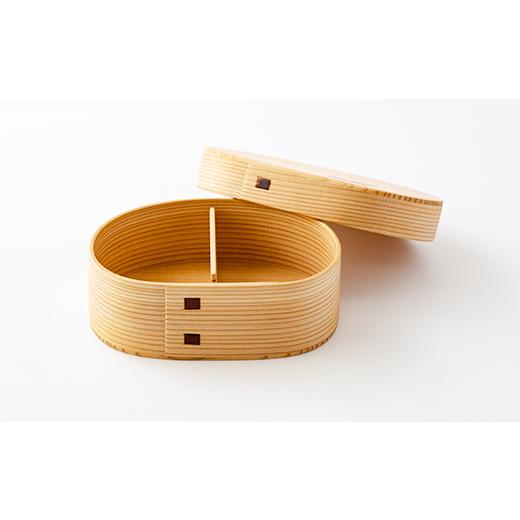ふるさと納税 木工品・竹工品 秋田県 大館市  大館曲げわっぱ あすか弁当箱 205P6014 ／ 曲げわっぱ 伝統 工芸品 お弁当箱 弁当箱 わっぱ弁当 わっぱ弁当箱 日…の画像