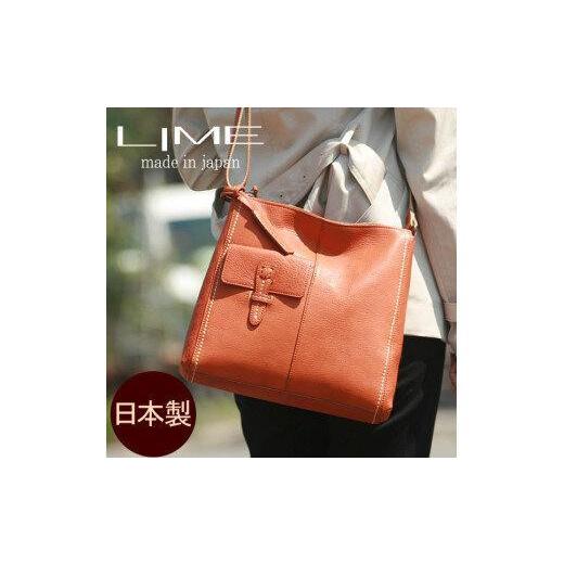 ふるさと納税 カバン ショルダーバッグ 香川県 高松市 LIME(ライム) ヌメ革スクエア型ショルダーバッグ キャメル キャメル