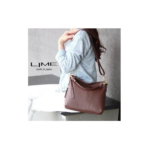 ふるさと納税 カバン ショルダーバッグ 香川県 高松市 LIME(ライム) 本革2wayショルダーバッグ チョコ チョコ