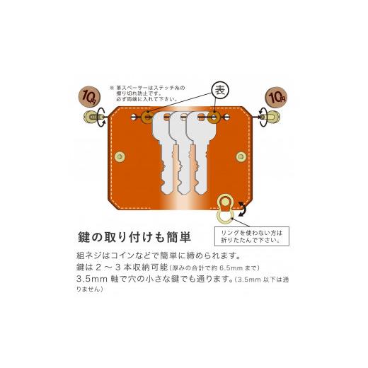 ふるさと納税 小物 栃木県 栃木市 ライトブラウン ミニキーケース