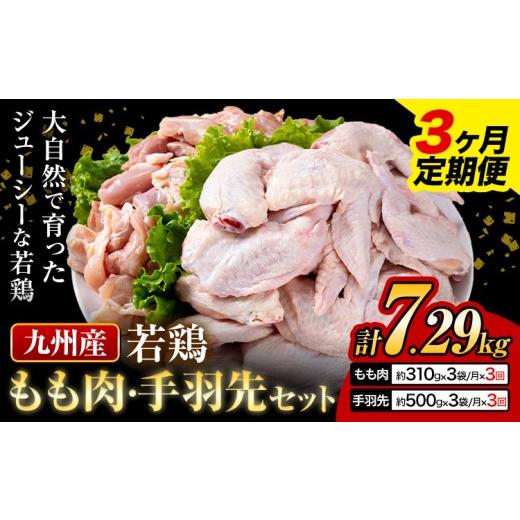ふるさと納税 鶏肉 モモ 熊本県 菊池市 3ヶ月定期便 九州産 若鶏もも肉(310g×3袋)・手羽先セット(500g×3袋) 計2.43kg 鶏肉 肉 鶏 手羽 唐揚げ 詰め合わ…