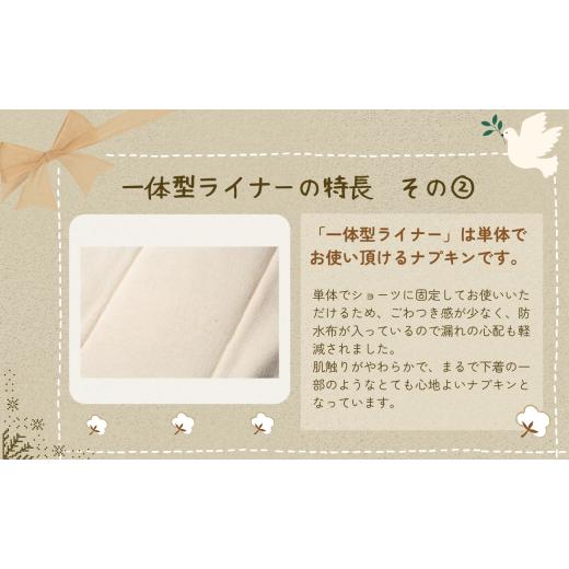 ふるさと納税 雑貨・日用品 千葉県 銚子市 布ナプキン 10枚 基本セット オーガニックコットン 一体型ライナー オーガニックコットン100％ おりもの ライナーダ…_4