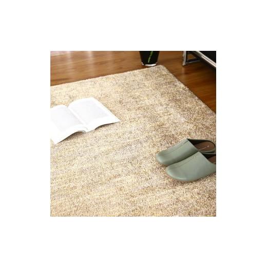 ふるさと納税 家具 インテリア・寝具・収納 大阪府 泉大津市 カーペット シェール2 イエロー 190cm×240cm｜日本製 国産 敷物 ラグ アース防ダニ 抗菌防臭 防…の画像