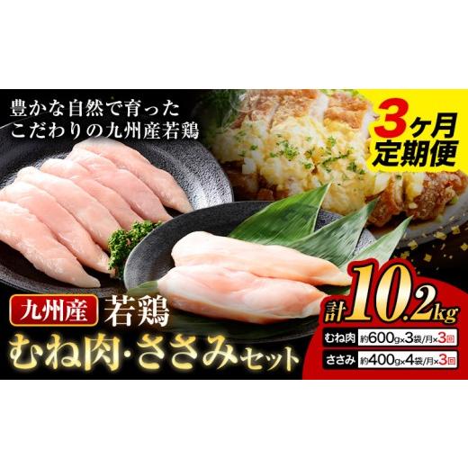 ふるさと納税 鶏肉 ムネ 熊本県 菊池市 3ヶ月定期便 九州産 むね肉(600g×3袋)・ささみ(400g×4袋) 鶏肉 お肉 ムネ肉 2種類 小分け 冷凍 詰め合わせ 九州…