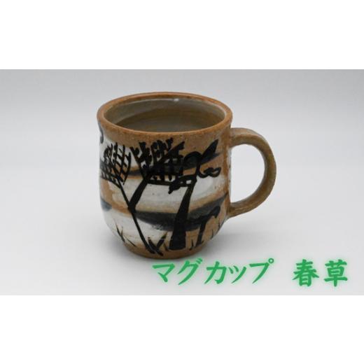 ふるさと納税 陶磁器・漆器・ガラス 兵庫県 川西市 No.396-03 マグカップ 春草 ／ 陶器 コップ 武本源七 やきもの工芸枩屋 兵庫県 春草の画像