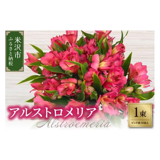 ふるさと納税 雑貨・日用品 花 山形県 米沢市 アルストロメリア 1束 ( 10本 入り ) 〔 ピンク系 〕 花 生花 ピンク系
