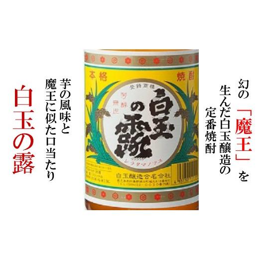 ふるさと納税 焼酎 いも 鹿児島県 錦江町 TK-001-1 定期便：魔王の姉妹焼酎 白玉の露 1升瓶×２本 6ヶ月定期配送の画像